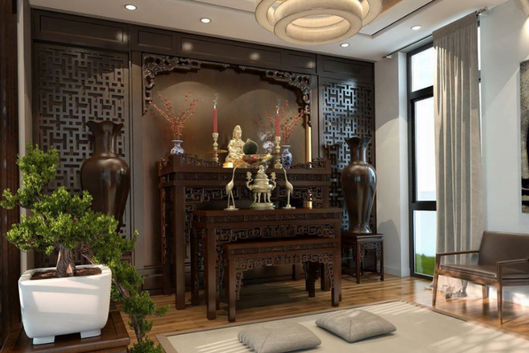 Top 50 mẫu phòng thờ Indochine đẹp nhất