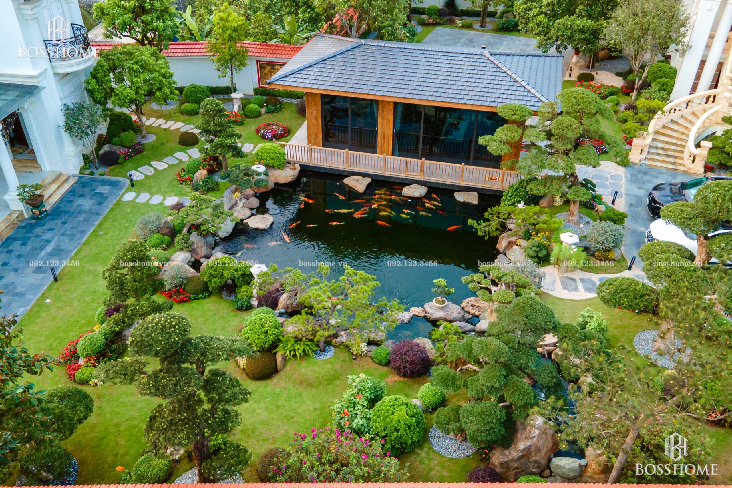 dự án thi công sân vườn Bosshome là minh chứng cho uy tín và chuyên môn vững chắc