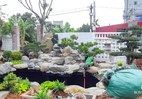 Dự án cảnh quan đang thi công tại Bắc Giang