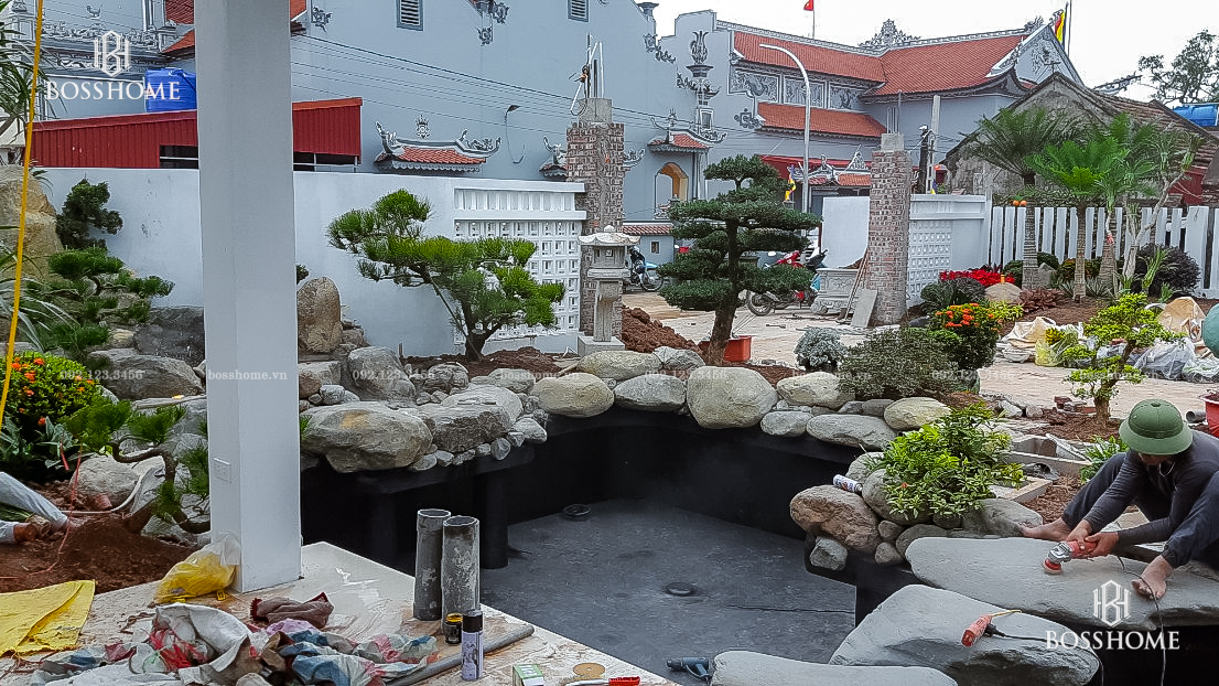 Dự án cảnh quan đang thi công tại Bắc Giang (9)