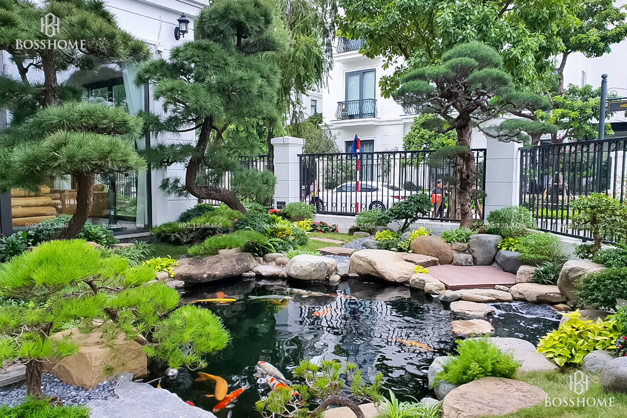 Công trình sân vườn Bosshome thể hiện sự chuyên nghiệp và tinh thần trách nhiệm cao