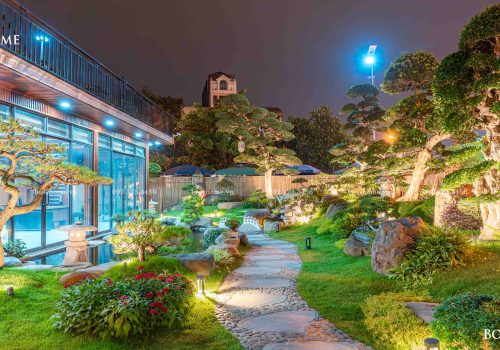 Khi sân vườn lên đèn – Dự án cảnh quan sân vườn tại Long Biên, Hà Nội